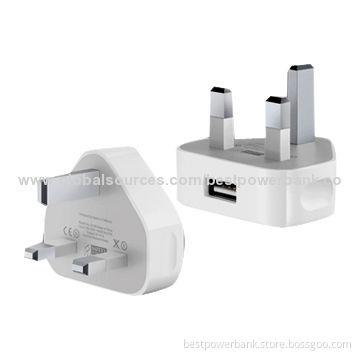 High-quality USB Mobile Phone Home Charges, One USB Port, Triangle Plug, UK Standard